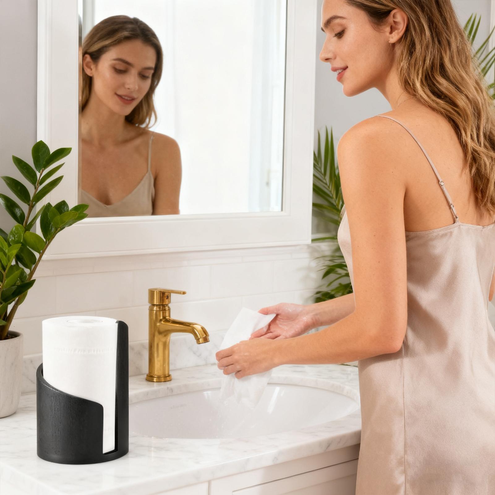 Home Bathroom Towel Dispenser - Деревянный держатель для бумажных полотенец, диспенсер