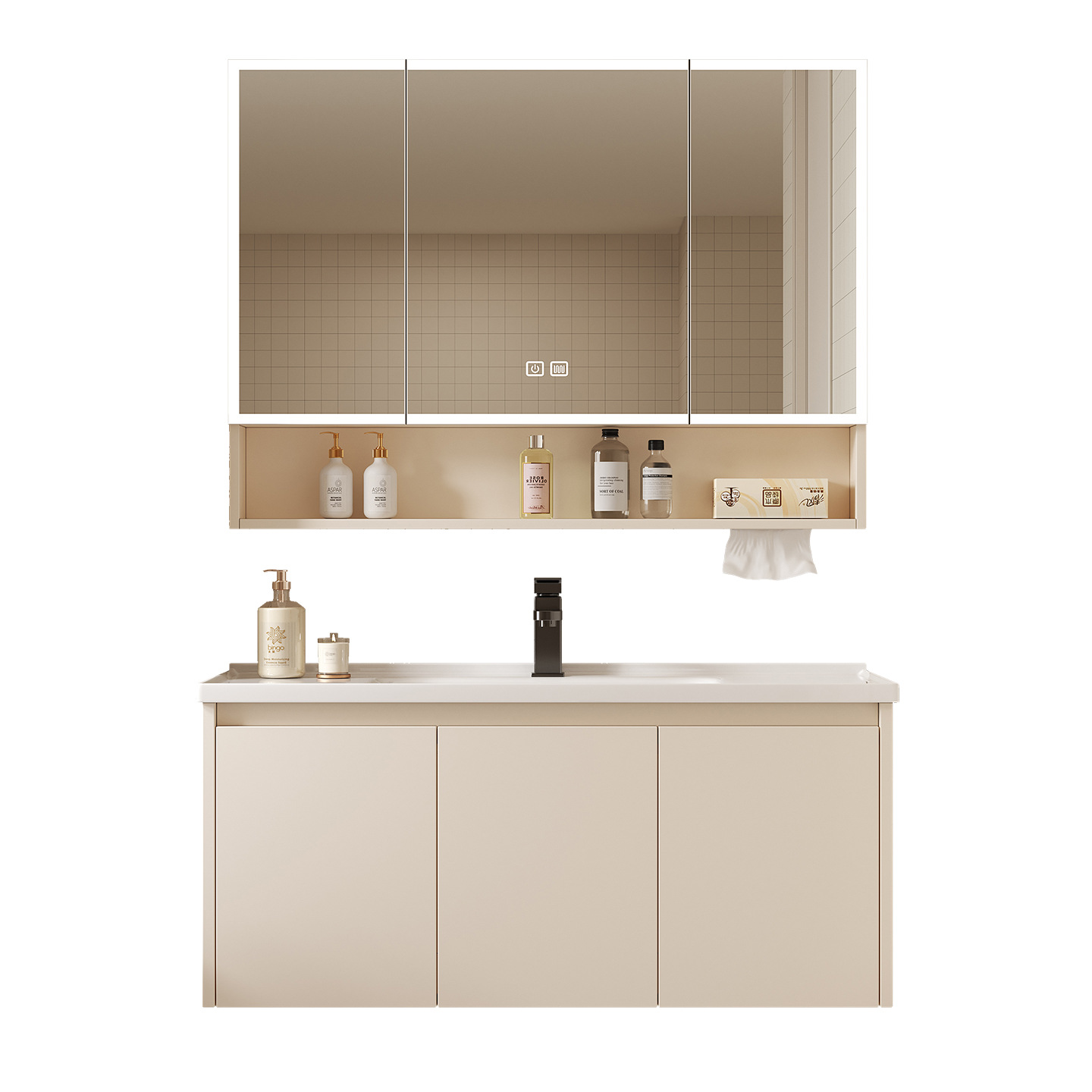 Bathroom Cabinet Mirror - Умный настенный зеркальный шкаф для ванной