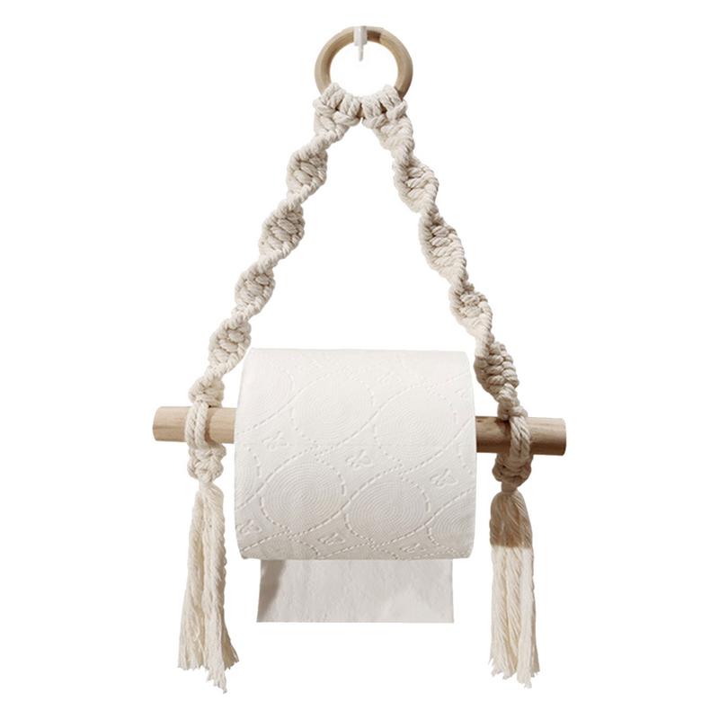 Home Bathroom Towel Dispenser - Деревянный держатель для туалетной бумаги ручной