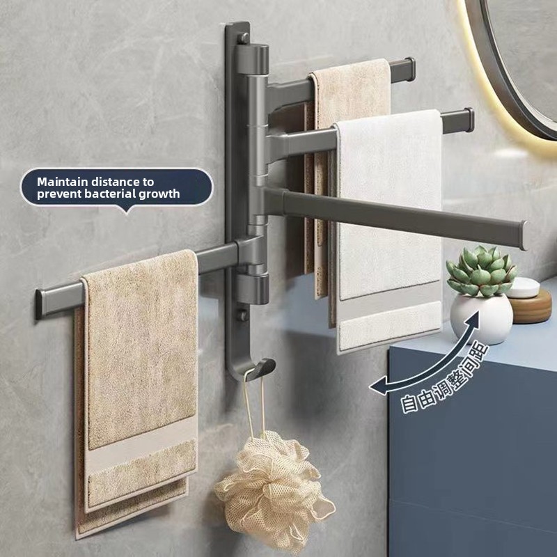 Home Bathroom Towels - Вращающаяся вешалка для полотенец в ванную