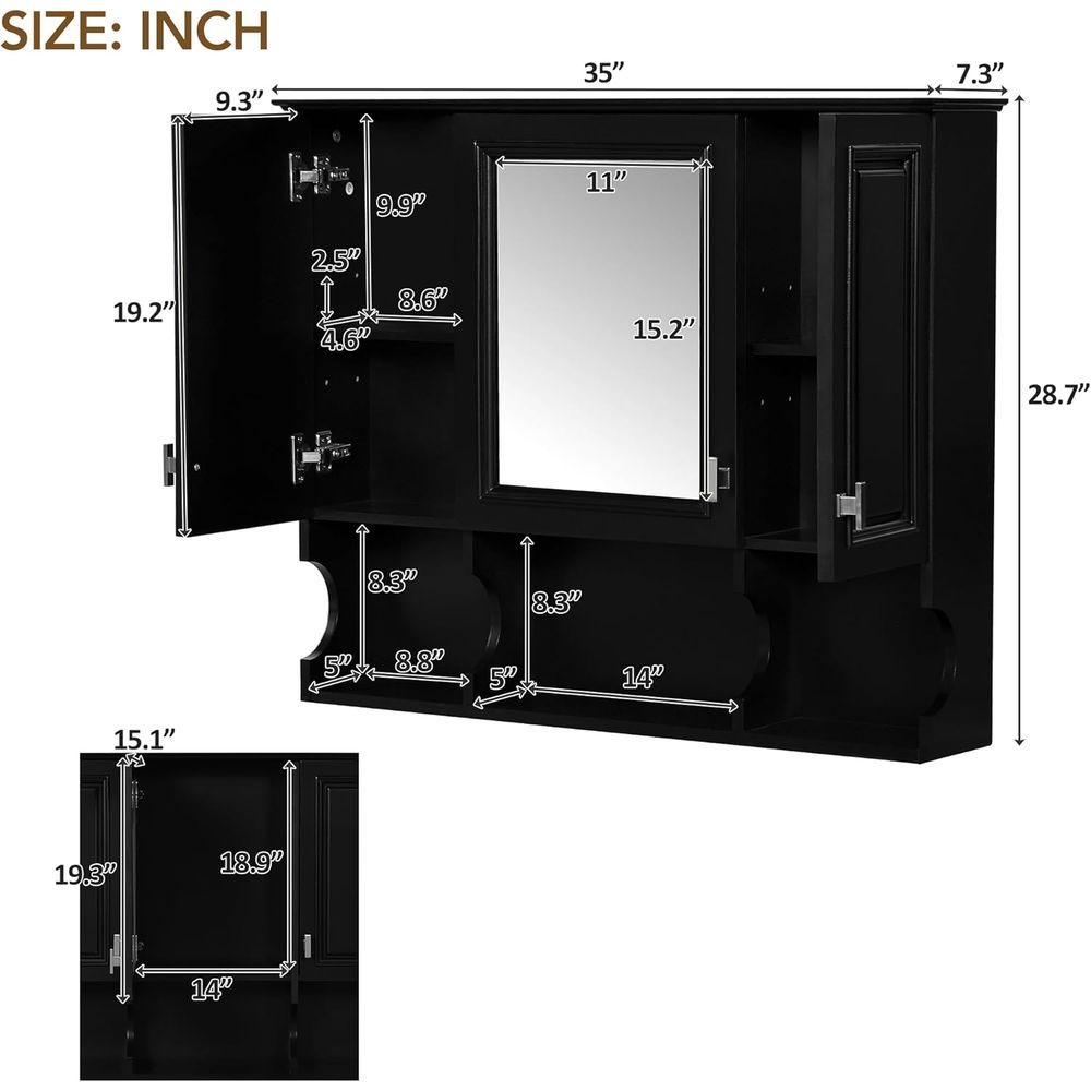 Настенный шкаф для ванной комн – обзор и цена Bathroom Cabinet Mirror