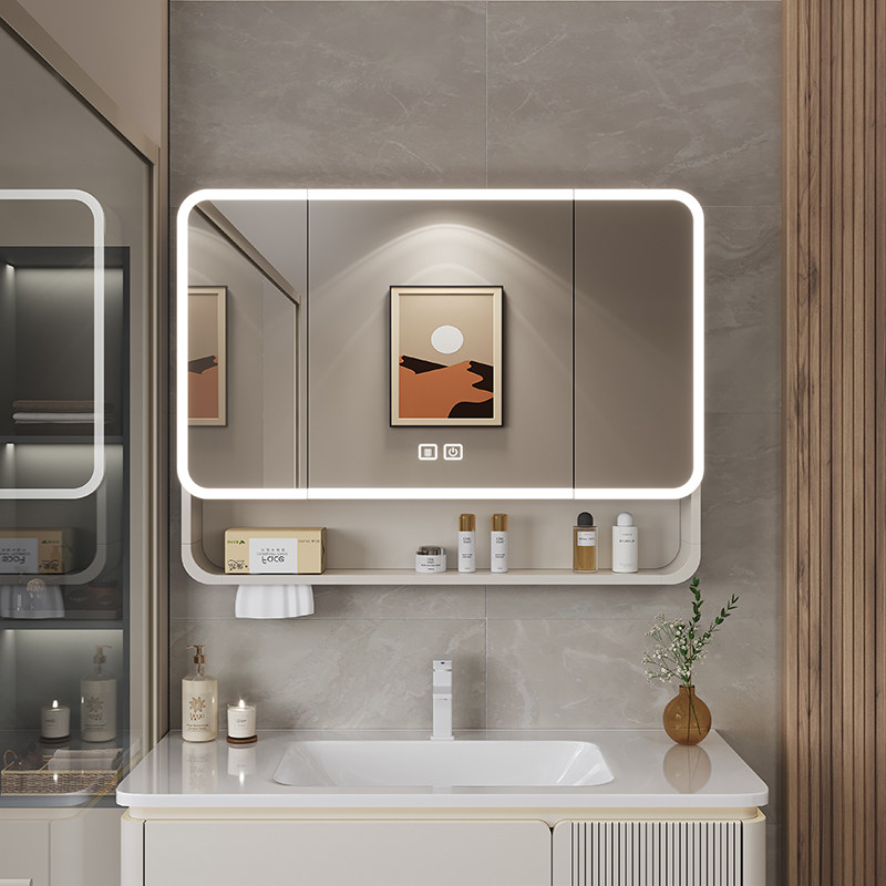 Органайзер-зеркало для ванной  – обзор и цена Bathroom Cabinet Mirror
