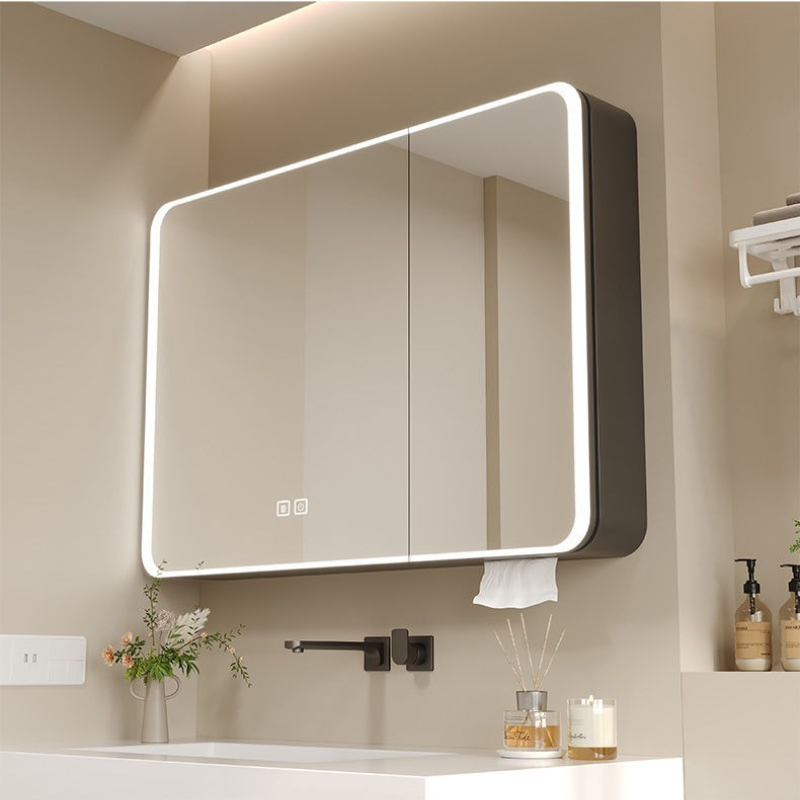 Зеркальный шкаф для ванной с L – обзор и цена Bathroom Cabinet Mirror