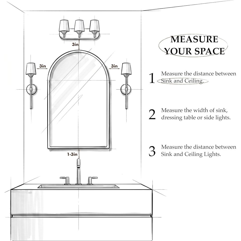 Роскошный арочный золотой зерк – обзор и цена Bathroom Cabinet Mirror