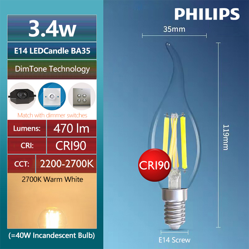 Philips Master LED Candle E14  – обзор и цена Philips Bulb Led Classic